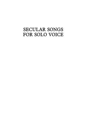 Henry Purcell: Purcell Society Volume 25 - Secular Songs: Solo pour Chant