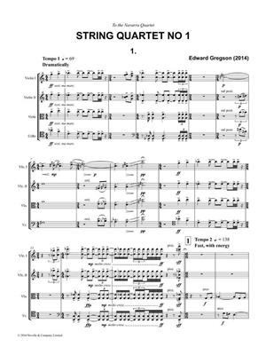 Edward Gregson: String Quartet No. 1: Quatuor à Cordes