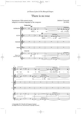 Andrew Cusworth: There Is No Rose (Novello New Choral Series): Chœur Mixte et Accomp.