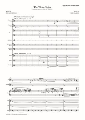 Paul Mealor: The Three Ships (Full Score): Chœur Mixte et Ensemble