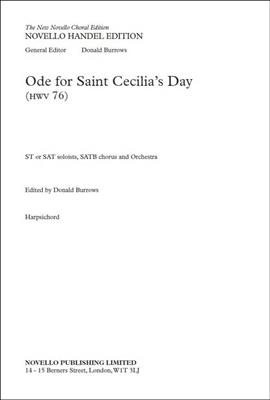 Georg Friedrich Händel: Ode For Saint Cecilia's Day: Clavecin