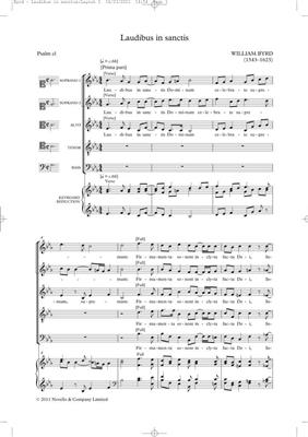 William Byrd: Laudibus In Sanctis (Tudor Anthems): Chœur Mixte et Piano/Orgue