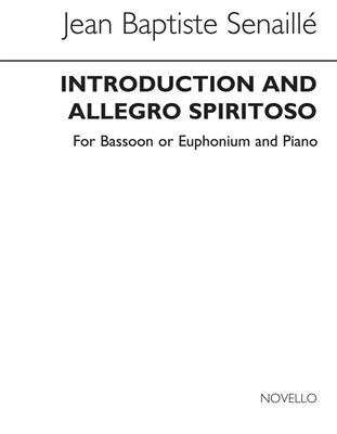 Jean-Baptiste Senaillé: Introduction And Allegro (Euphonium/Piano): Baryton ou Euphonium et Accomp.