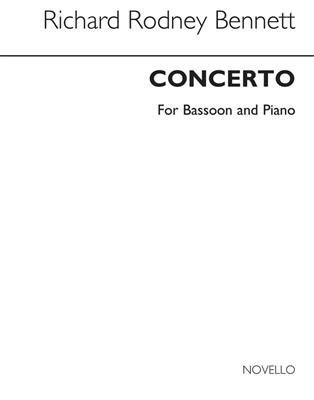 Richard Rodney Bennett: Concerto (Basson Part And Piano Reduction): Basson et Accomp.