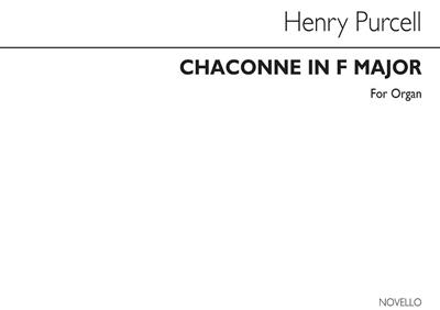 Henry Purcell: Chaconne In F Major For Organ: Orgue