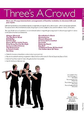 Three's A Crowd: Book 2 Flute: Flûtes Traversières (Ensemble)