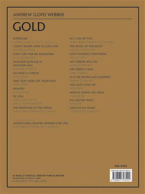 Andrew Lloyd Webber: Gold: Piano, Voix & Guitare