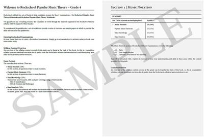 Rockschool: Popular Music Theory Workbook Grade 4