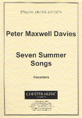 Peter Maxwell Davies: Seven Summer Songs - Recorder: Percussion (Ensemble)