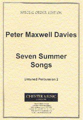 Peter Maxwell Davies: Seven Summer Songs - Untuned Percussion 2: Percussion (Ensemble)