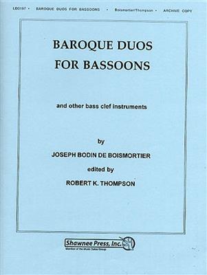 Joseph Bodin de Boismortier: Baroque Duos For Bassoons: Duo pour Bassons