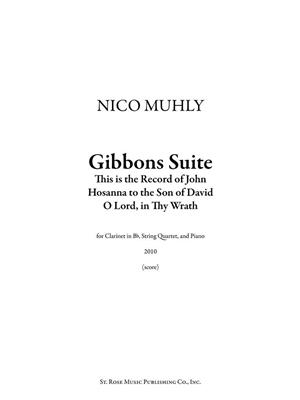 Nico Muhly: Gibbons Suite: Ensemble de Chambre