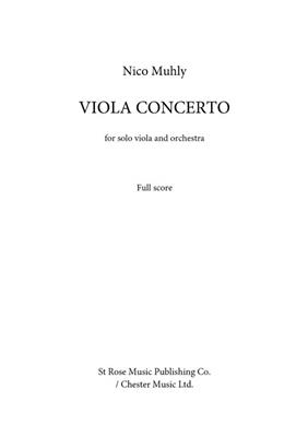 Nico Muhly: Viola Concerto: Orchestre et Solo