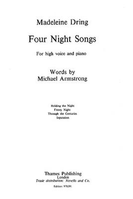 Madeleine Dring: 4 Night Songs: Chant et Piano