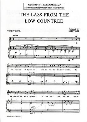 Betty Roe: The Lass From The Low Countree: Chant et Piano