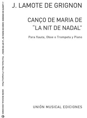 Canco De Maria: Flûte Traversière et Accomp.