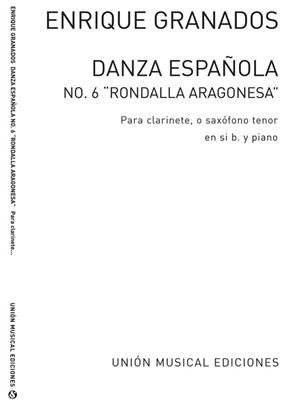 Danza Espanola No.6 For Clarinet: Clarinette et Accomp.