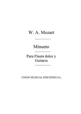Wolfgang Amadeus Mozart: Minueto De La Serenata KV 525: Flûte Traversière et Accomp.