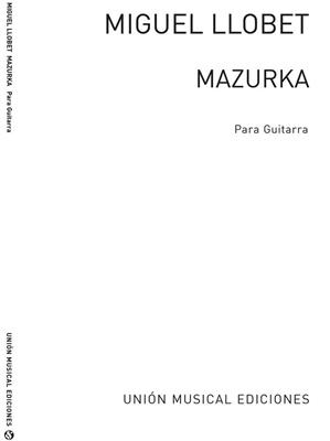 Mazurka for Guitar: Solo pour Guitare