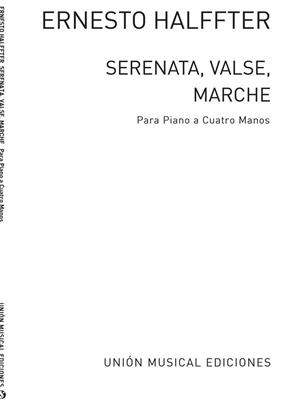 Ernesto Halffter: Serenata Valse Marche (Piano Duet): Duo pour Pianos
