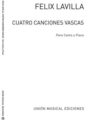 Cuatro Canciones Vascas for Voice and Piano: Chant et Piano