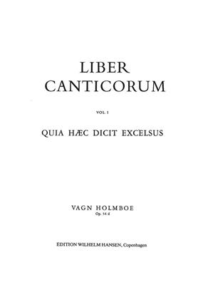 Vagn Holmboe: Quia Haec Dct Excelsus Op.54d: Chœur Mixte et Accomp.