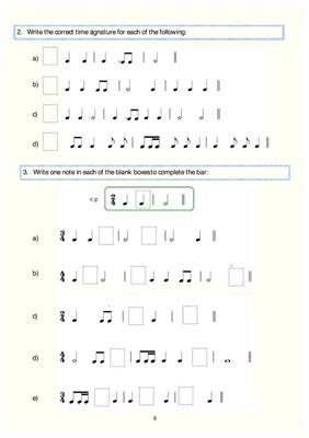 Practice In Music Theory - Grade 1