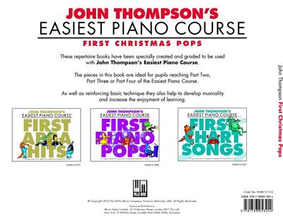 John Thompson's Piano Course First Christmas Pops