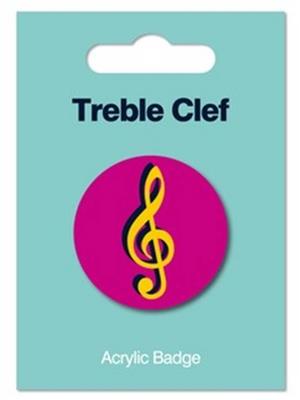 Acrylic Badge - Treble Clef