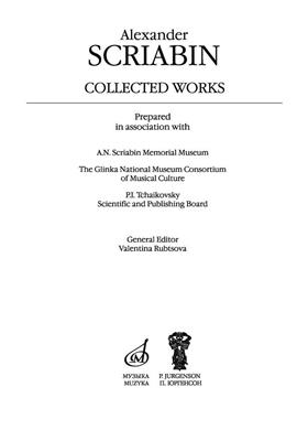 Alexander Scriabin: Scriabin - Collected Works Vol. 7: Solo de Piano