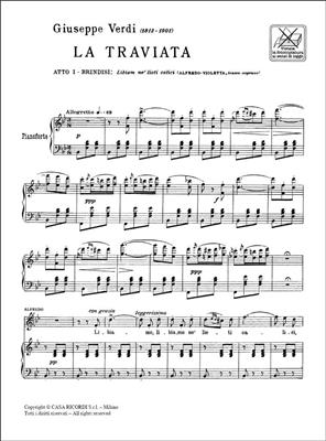 Giuseppe Verdi: La Traviata: Libiam Ne' Lieti Calici: Chant et Piano