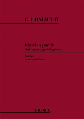 Gaetano Donizetti: La Figlia Del Reggimento: Convien Partir: Chant et Piano