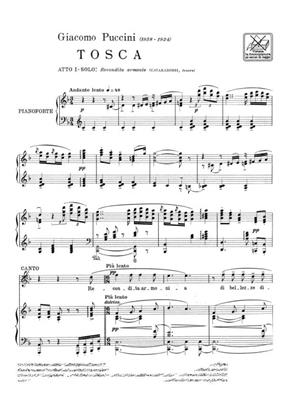 Giacomo Puccini: Tosca: Recondita Armonia: Chant et Piano