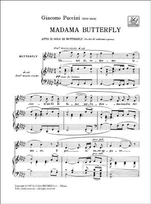 Giacomo Puccini: Madame Butterfly: Un Bel Di' Vedremo: Chant et Piano