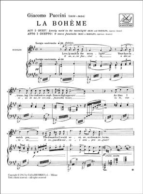Giacomo Puccini: La Boheme: O Soave Fanciulla: Chant et Piano