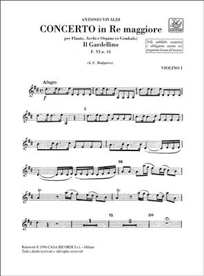 Antonio Vivaldi: Concerto per Flauto, Archi e BC: In Re Rv 428: Ensemble de Chambre