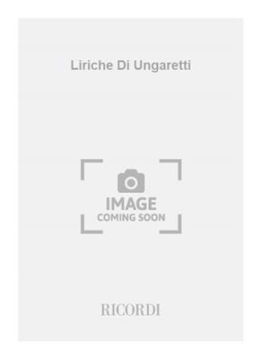 Bruno Bettinelli: Liriche Di Ungaretti: Chœur Mixte A Cappella