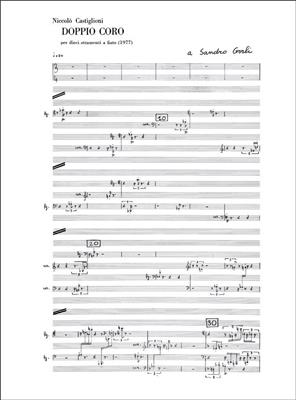 Niccolò Castiglioni: Doppio Coro: Vents (Ensemble)