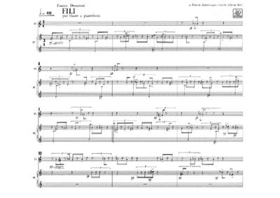 Franco Donatoni: Fili: Solo pour Flûte Traversière