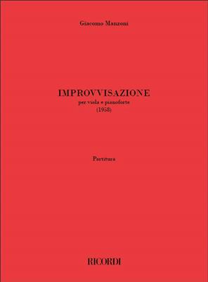 Giacomo Manzoni: Improvvisazione: Alto et Accomp.