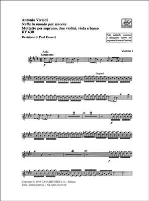 Antonio Vivaldi: Nulla In Mundo Pax Sincera RV 630 - Parts: Chant et Autres Accomp.