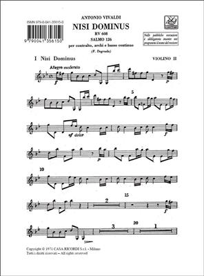 Antonio Vivaldi: Nisi Dominus. Salmo 126 Rv 608: Chant et Autres Accomp.