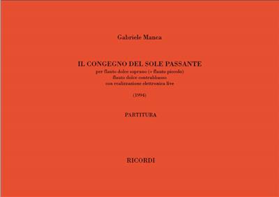 G. Manca: Il Congegno Del Sole Passante: Flûte à Bec