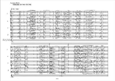 Luciano Berio: There Is No Tune: Chœur Mixte A Cappella