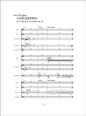 Guo Wenjing: Concertino Op.26: Ensemble de Chambre