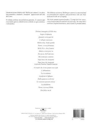 Vincenzo Bellini: Canzoni, Per Voce E Pianoforte: Volume 2: Chant et Piano