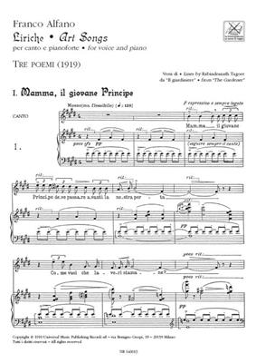 Franco Alfano: Liriche - Art Songs: Chant et Piano