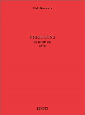 Carlo Boccadoro: Night Song: Solo pour Basson