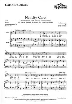 John Rutter: Nativity Carol: Chœur Mixte et Accomp.