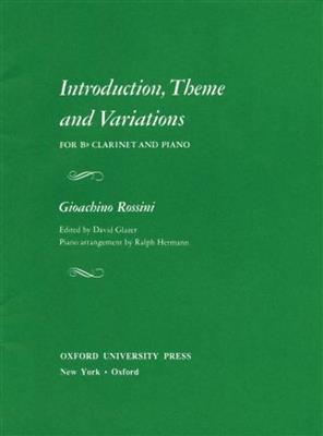 Gioachino Rossini: Introduction, Theme And Variations: Clarinette et Accomp.